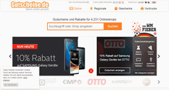 Desktop Screenshot of gutscheine.de
